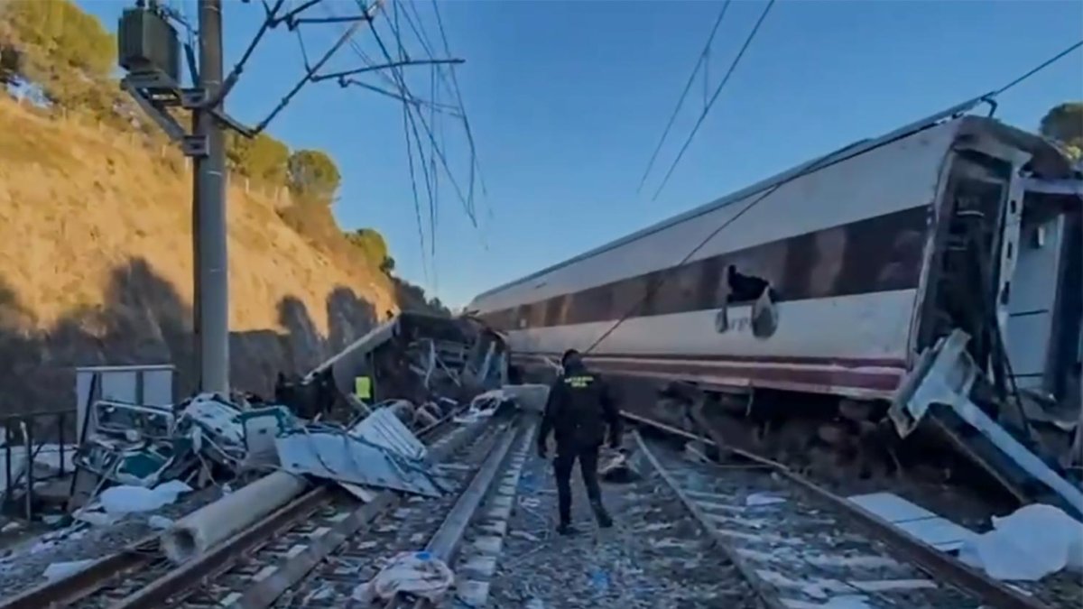 Estado en el que quedó el Alvia accidentado en Adamuz.