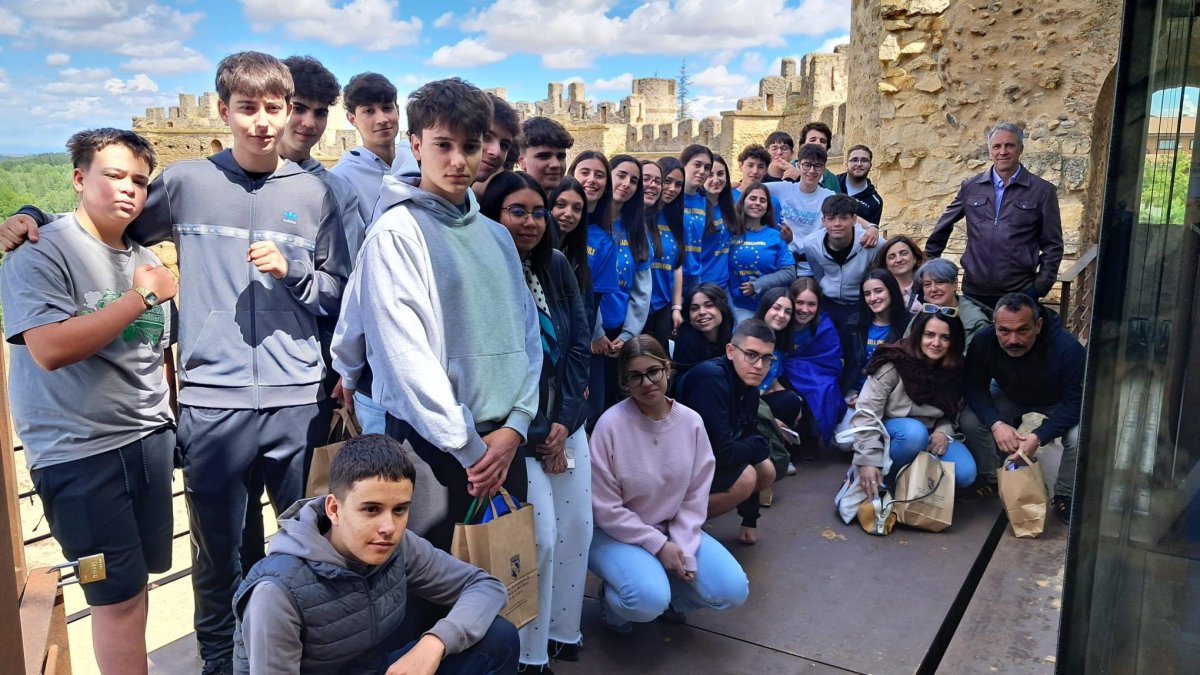 Los alumnos de ambos centros en Valencia de Don Juan