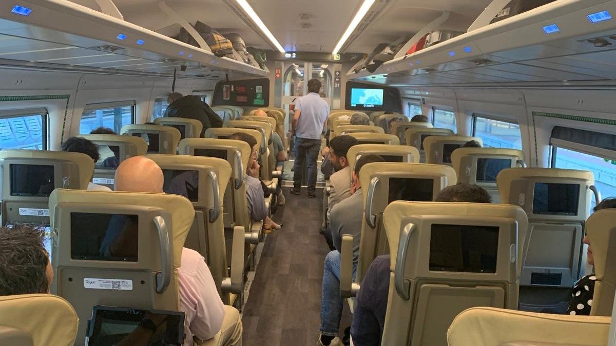 Tren etenido en Palencia