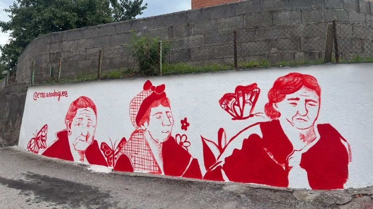 Otero de Naraguantes estrena mural contra la violencia de género