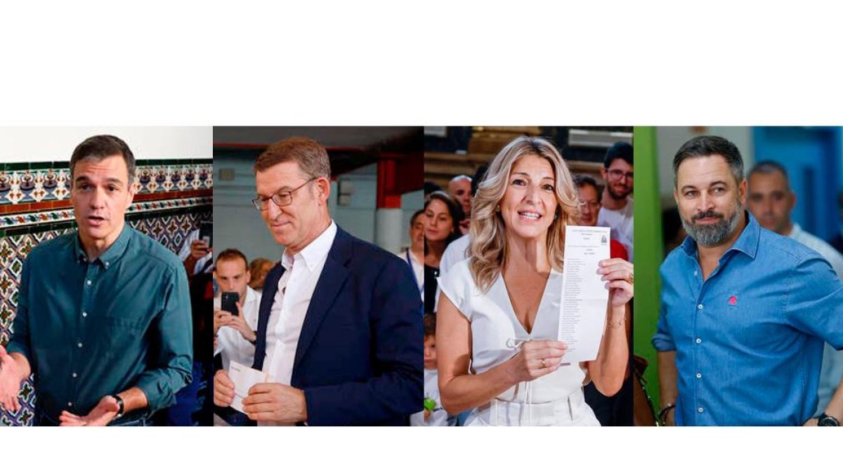 Votan los candidatos