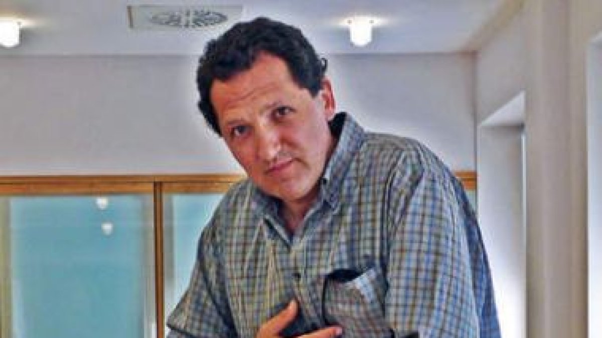 Vicente Soto, ganador del concurso de pintura rápida.