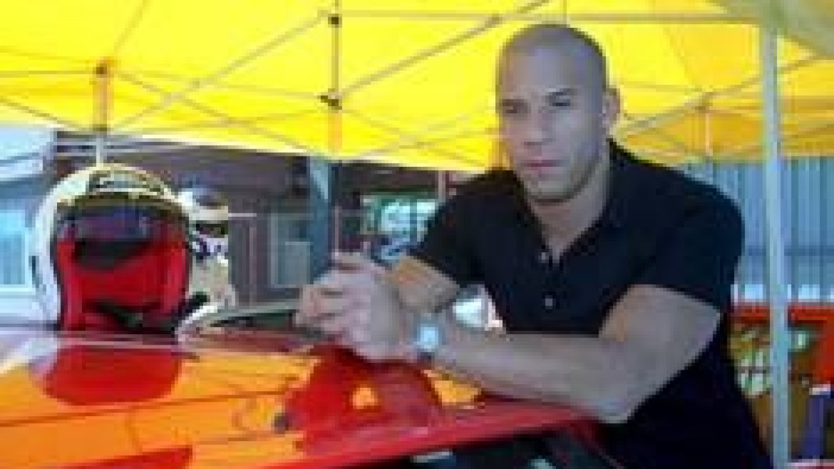 El actor norteamericano Vin Diesel rueda la tercera parte de «A todo gas»