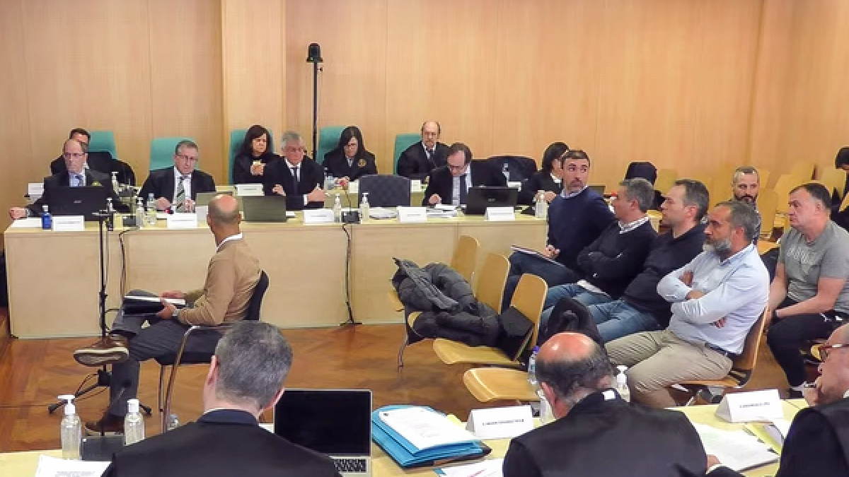 José María Rivas Cid, durante su declaración. DL