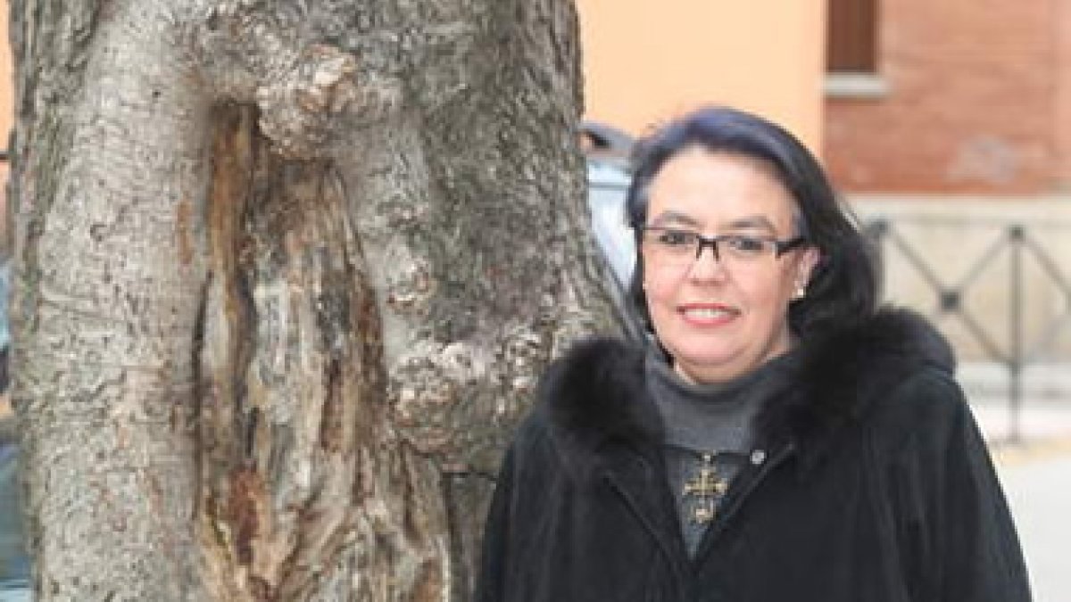 Maite Martínez, en una instantánea tomada ayer