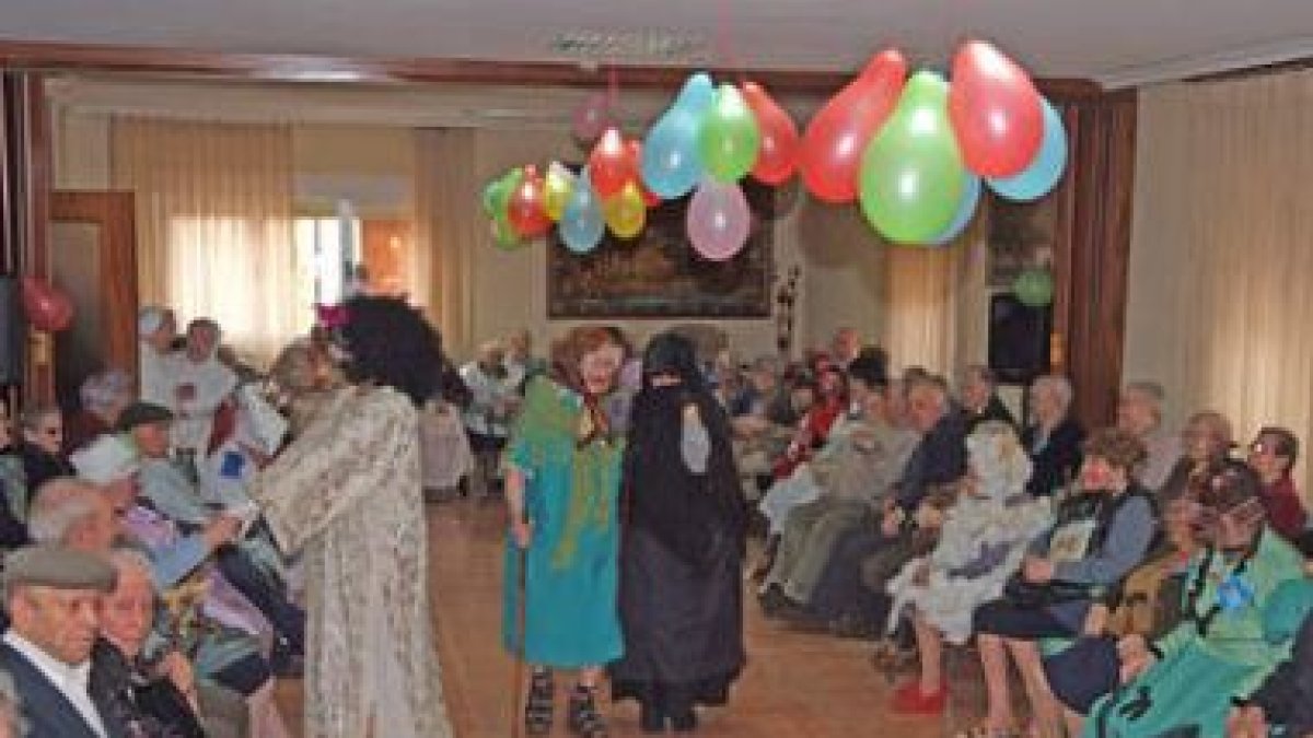 Un momento de la fiesta infantil de Sahagún.