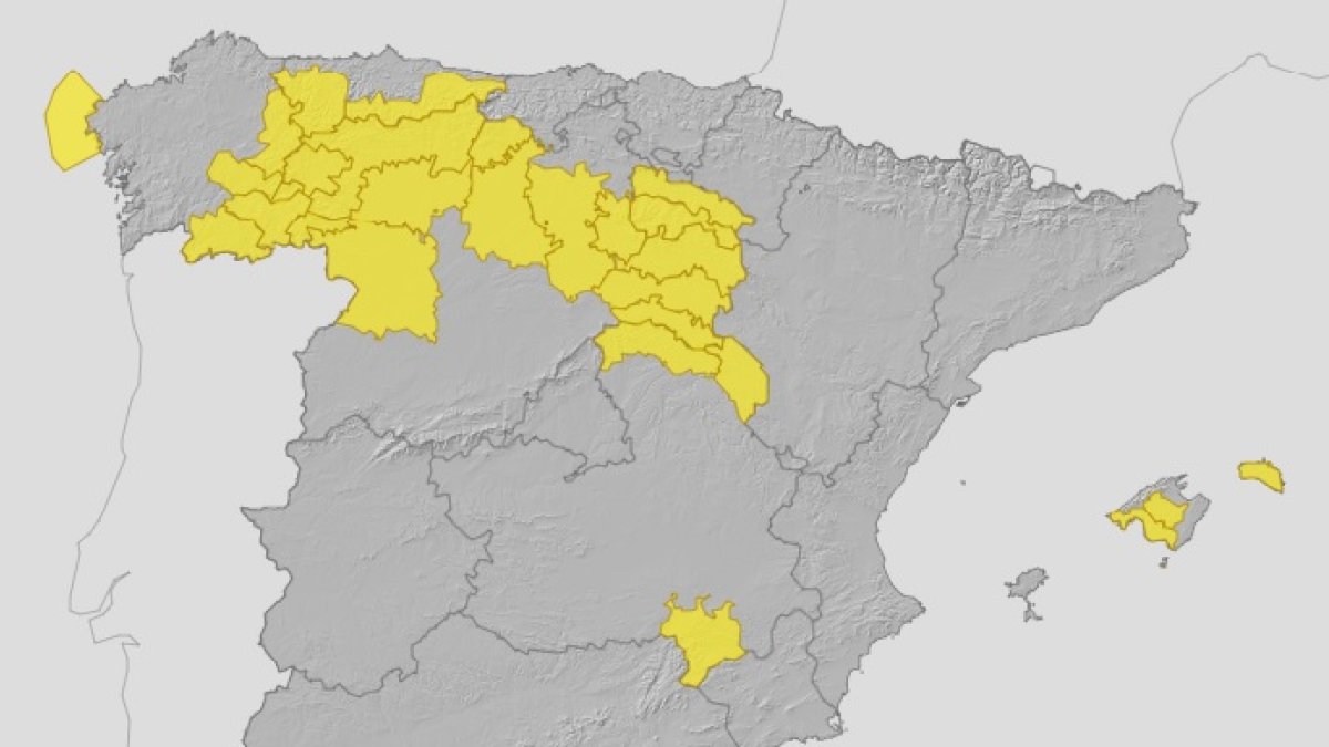 La alerta permanecerá activa hasta la medianoche. AEMET