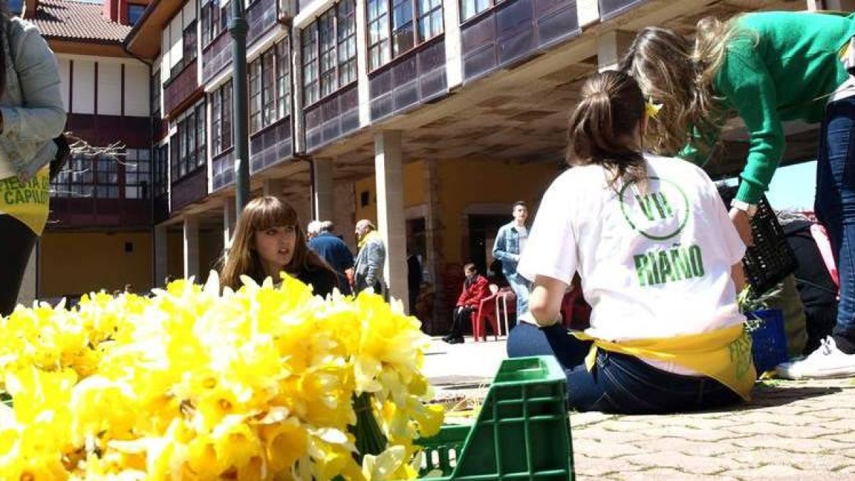 Fiesta del Capilote en Riaño: Historia, concursos y su flor. Foto de archivo