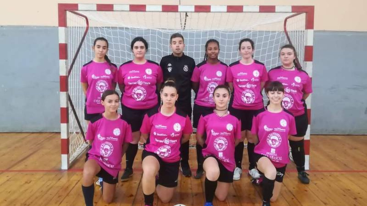 Formación del equipo del Trepalio FS que esta temporada debutará en 1ª Provincial Femenina. DL