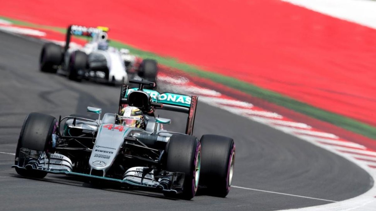 Hamilton, durante las pruebas de calificación en el circuito de Spielberg, en Austria.