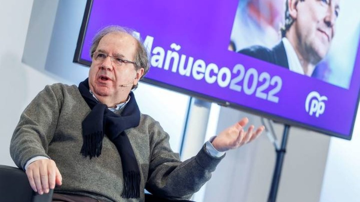 El expresidente de la Junta de Castilla y León, Juan Vicente Herrera, entró hoy en la campaña. SANTI OTERO