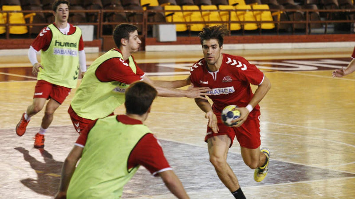 Juanjo, de frente, durante un entrenamiento. F. OTERO PERANDONES