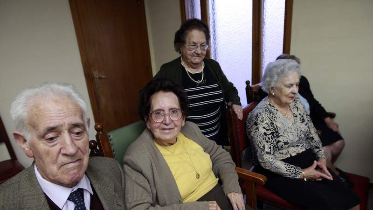 Personas mayores en una residencia de Soria.