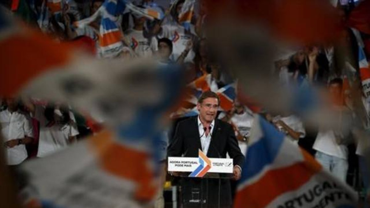 Coelho, en un acto electoral en Braga esta semana.