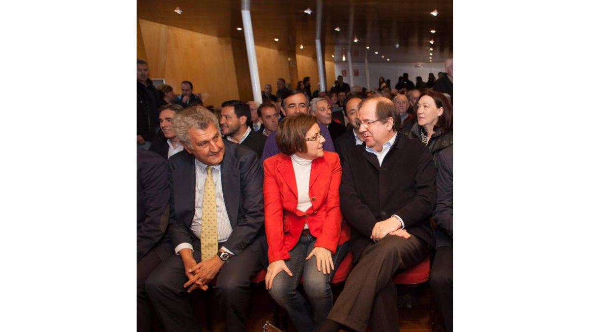 Herrera y Posada, ayer, en el acto en Soria.
