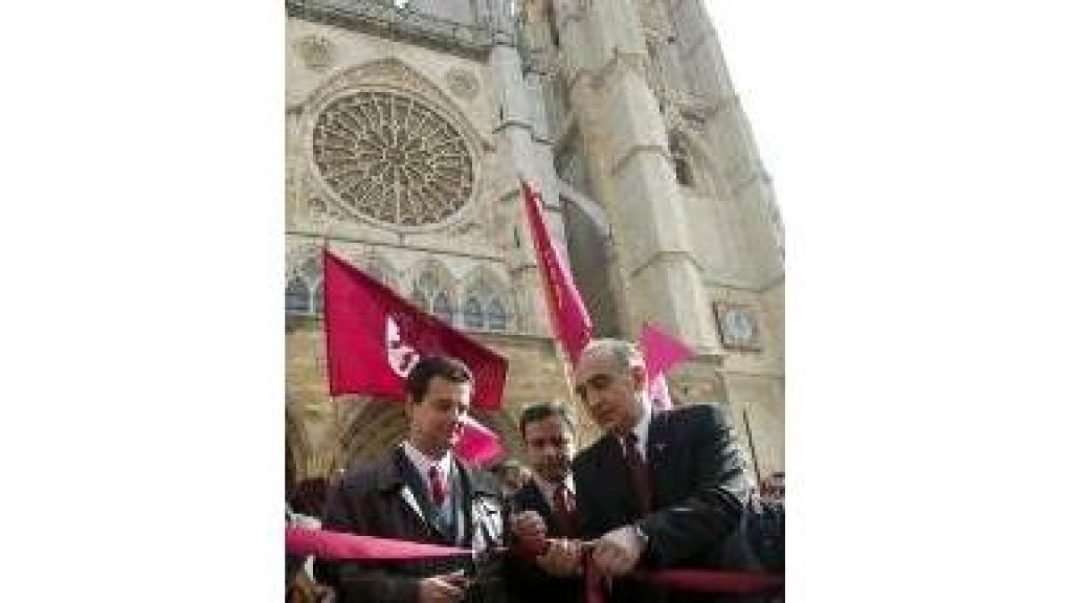 Un momento de la inauguración de la Catedral a cargo de la UPL