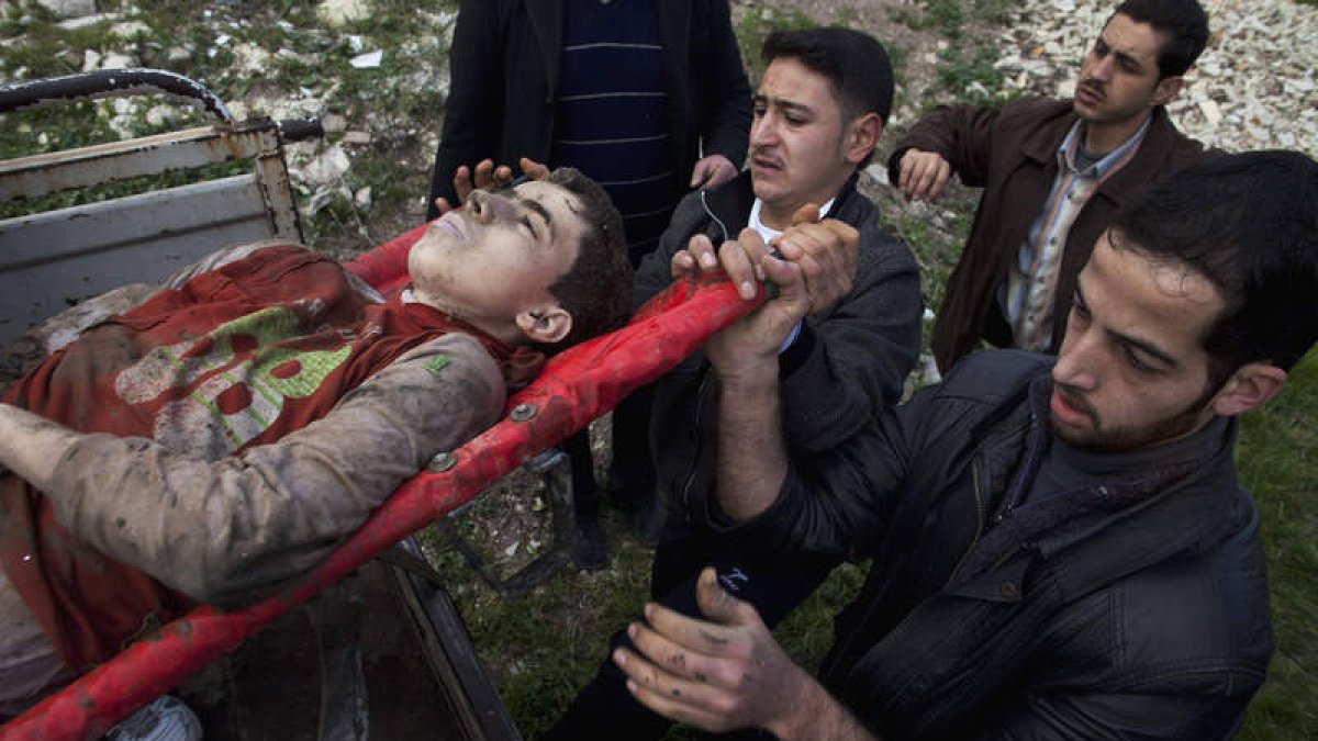 Una de las fotografías de López tomada en Siria