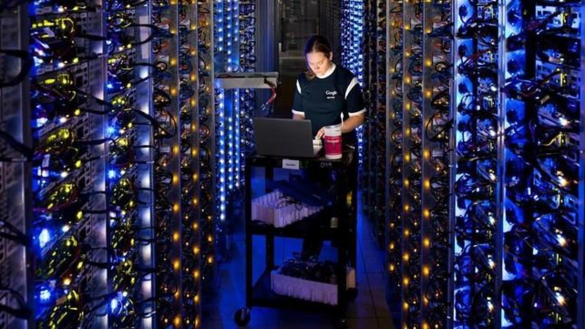Centro de control de datos de Google.