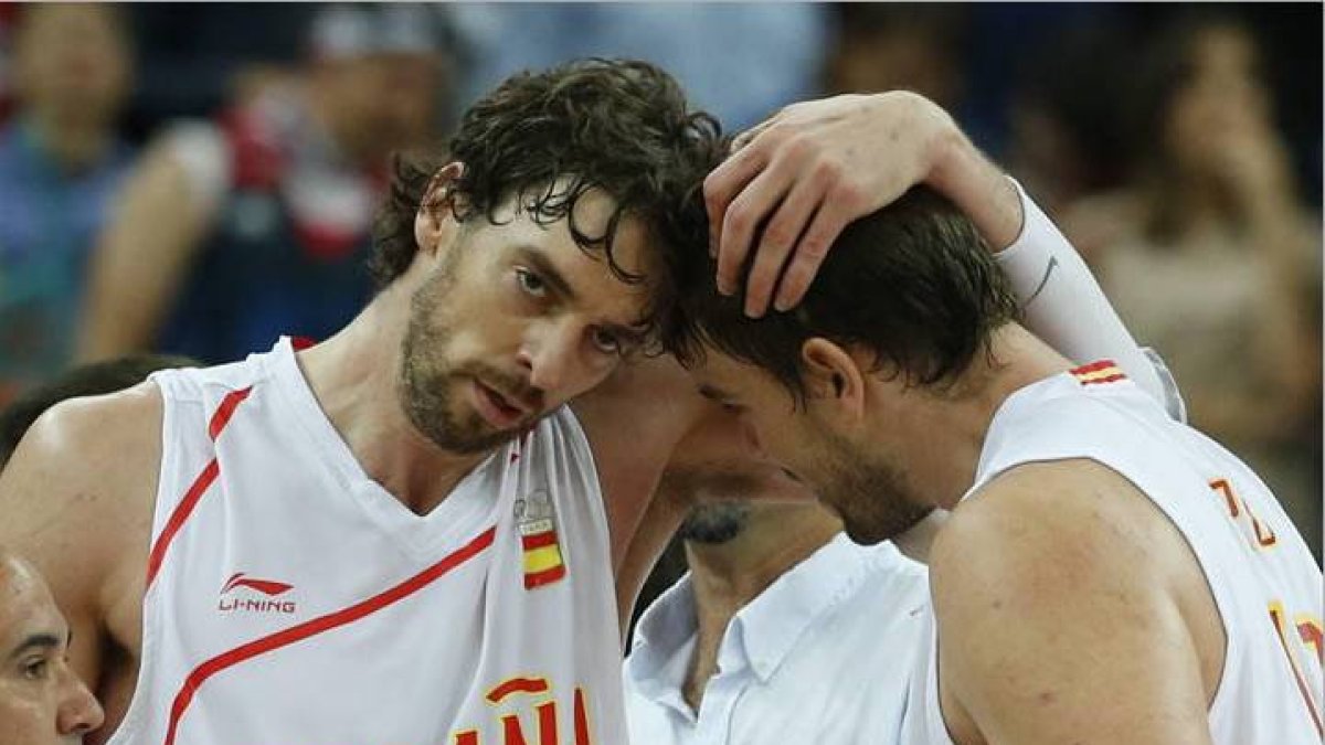 Los hermanos Pau y Marc Gasol.