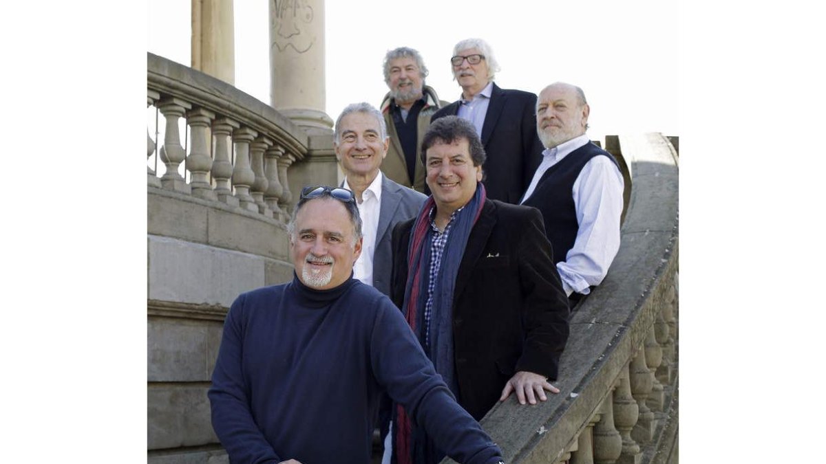 Los integrantes del grupo argentino Les Luthiers. VILLAR-LÓPEZ