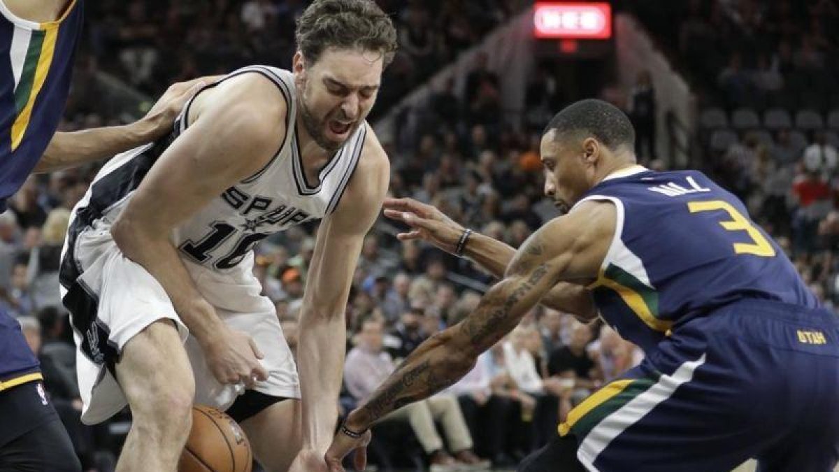 Pau Gasol sufrió la primera derrota de la temporada con sus Spurs.