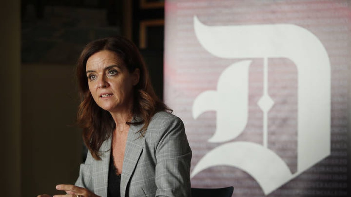 Ana Carlota Amigo, durante su entrevista con Diario de León. JESÚS F. SALVADORES