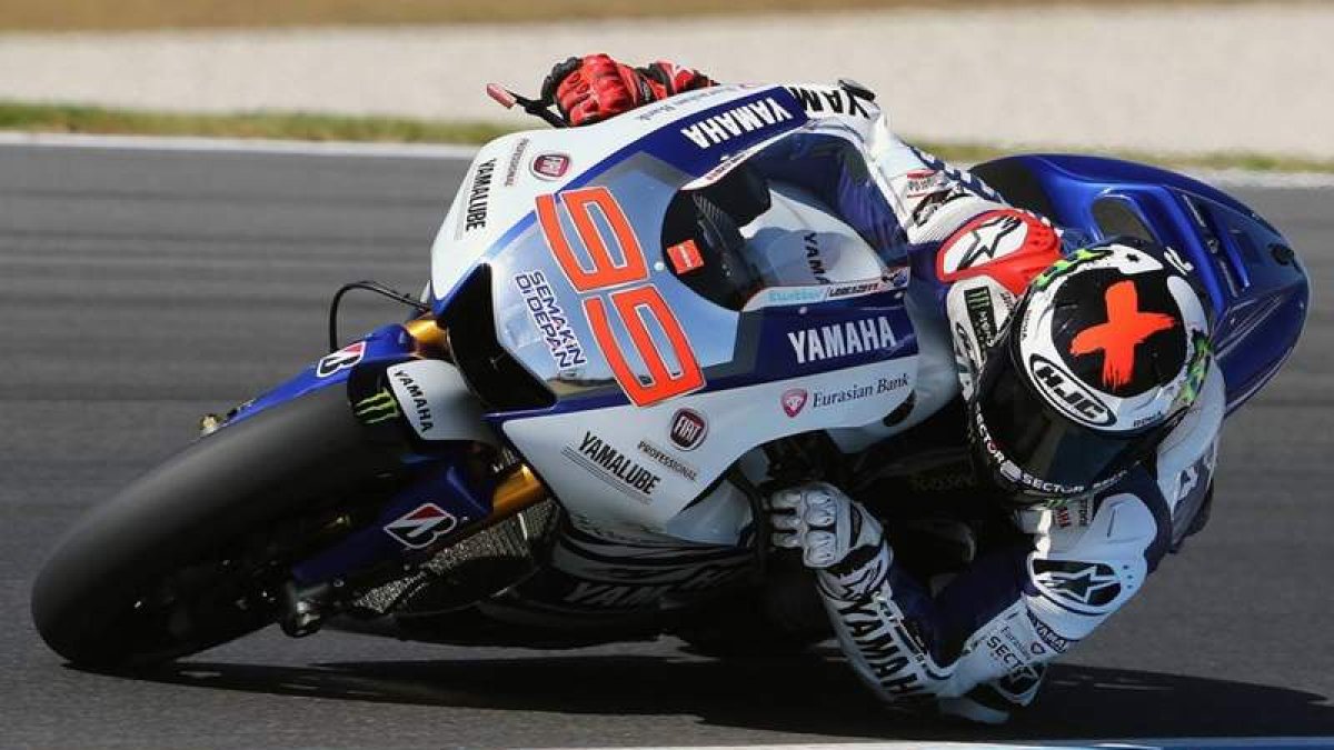 El español Jorge Lorenzo fue el más rápido sobre el trazado australiano de Phillip Island.