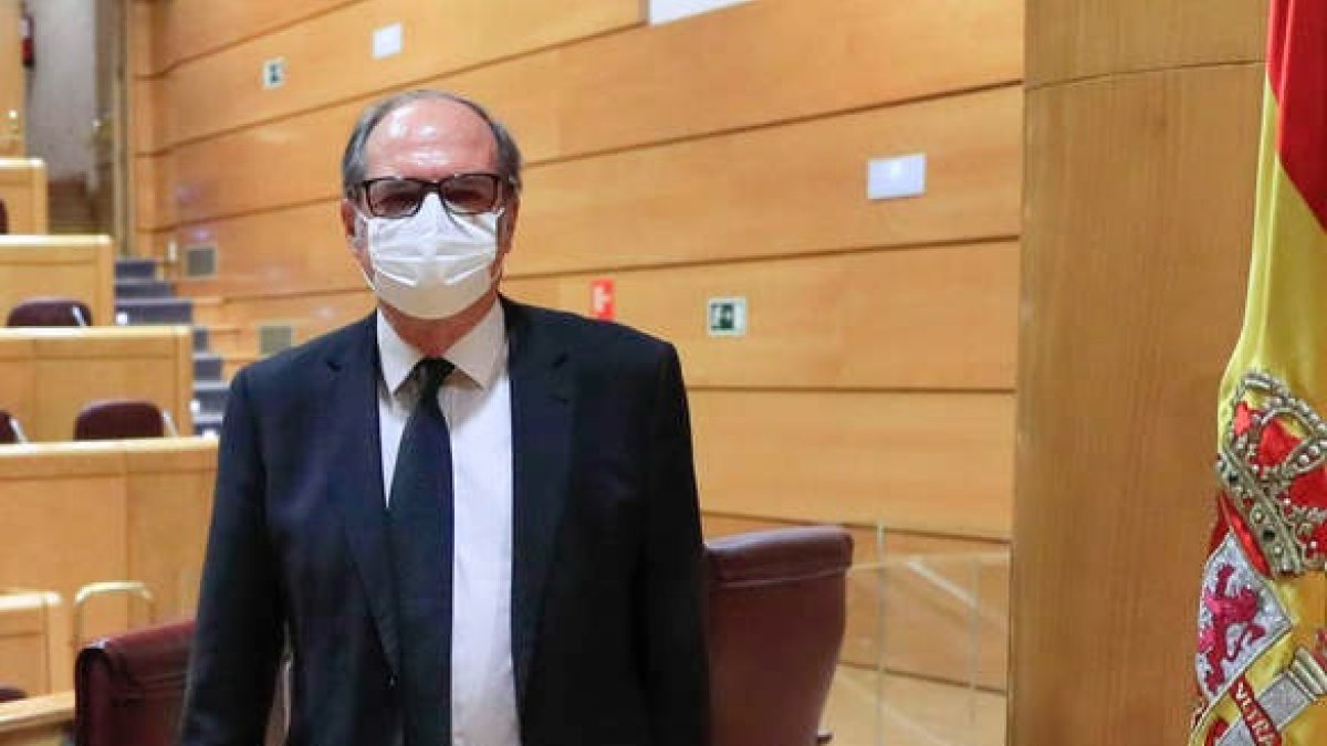 Gabilondo explicó el informe anual de 2021 en el Senado. F. ALVARADO