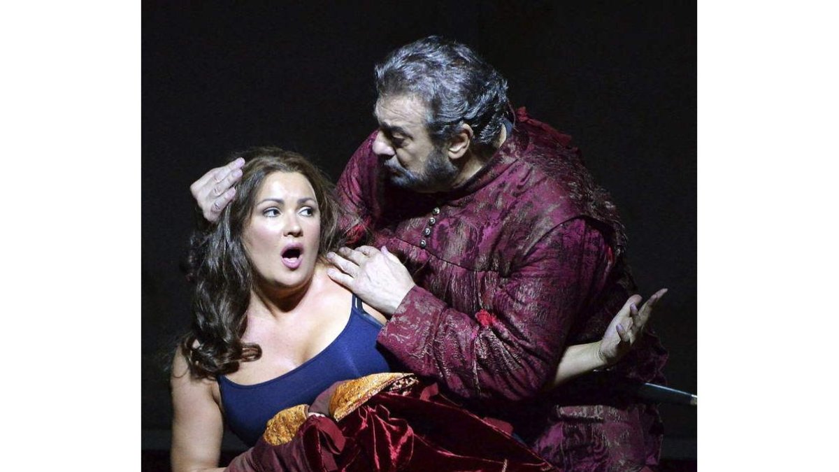 Plácido Domingo y Anna Netrebko