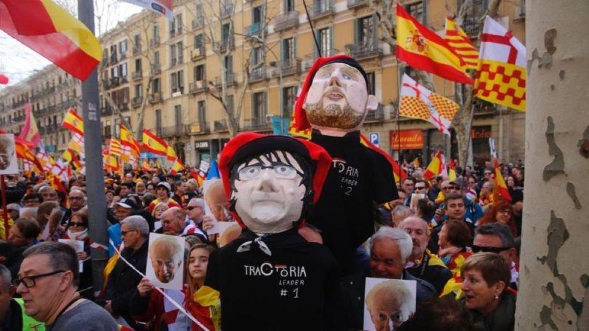 Manifestación de Tabarnia en Barcelona.