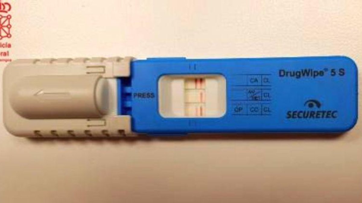 El alcoholímetro que utiliza la Policía Floral de Navarra.