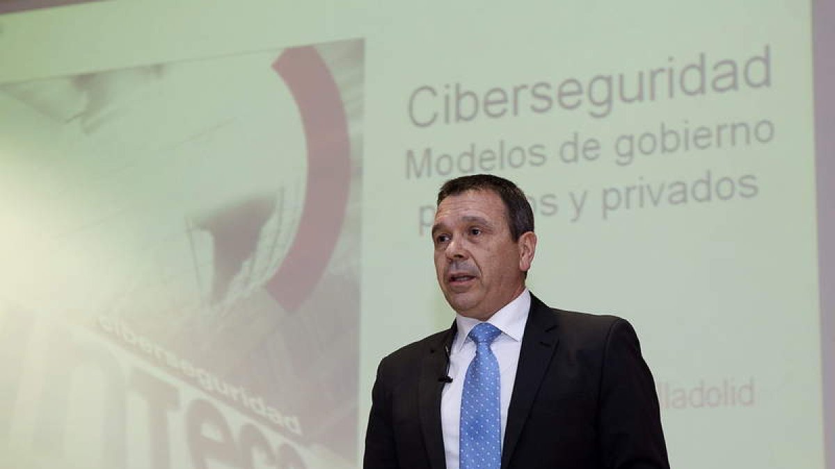 El director general del Inteco, Miguel Rego, ayer, en el Campus Miguel Delibes de Valladolid.
