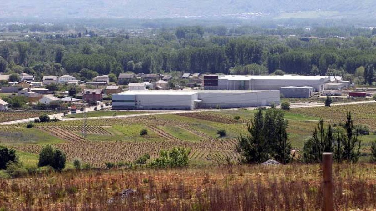 El polígono industrial de La Mata, en Villanueva, sobre el que se centra buena parte del litigio vecinal entre Carracedelo y Toral.