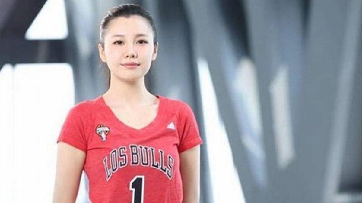 Liu Yuxi, presentadora de la cadena estatal china CCTV.