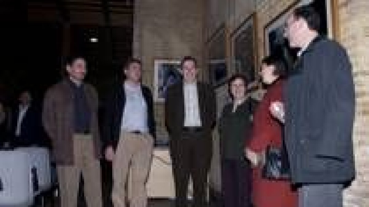 Un momento de la inauguración de la exposición sobre el Camino en Sahagún