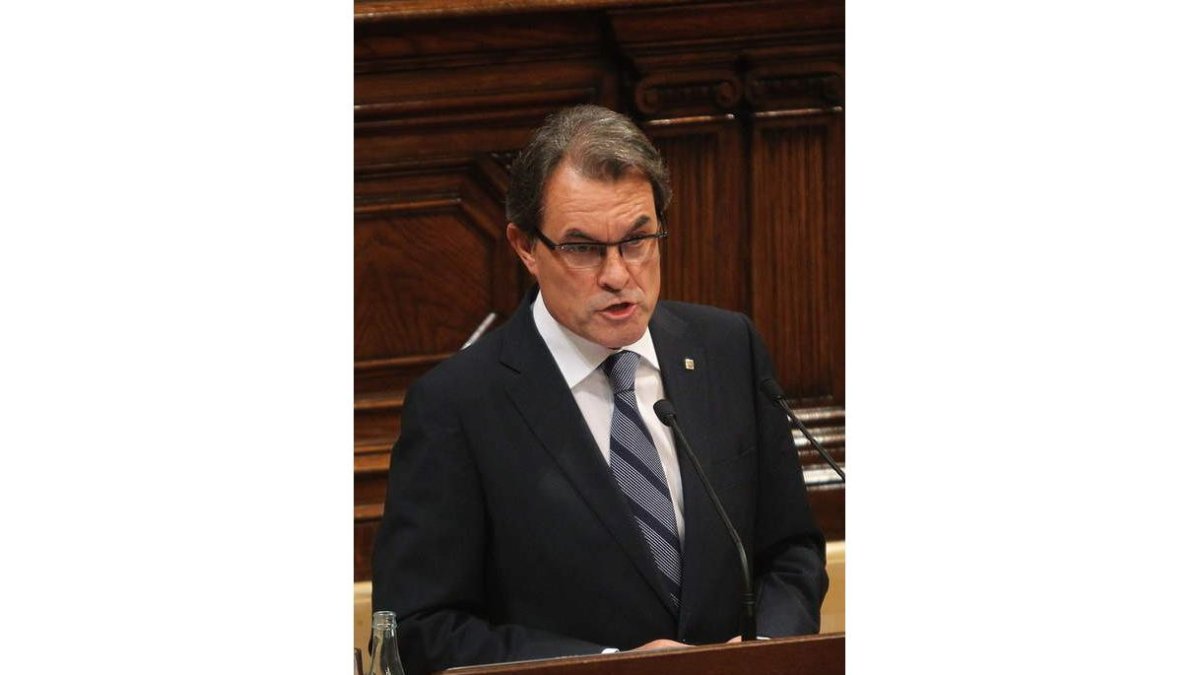 Mas, en su intervención en el debate de política general.