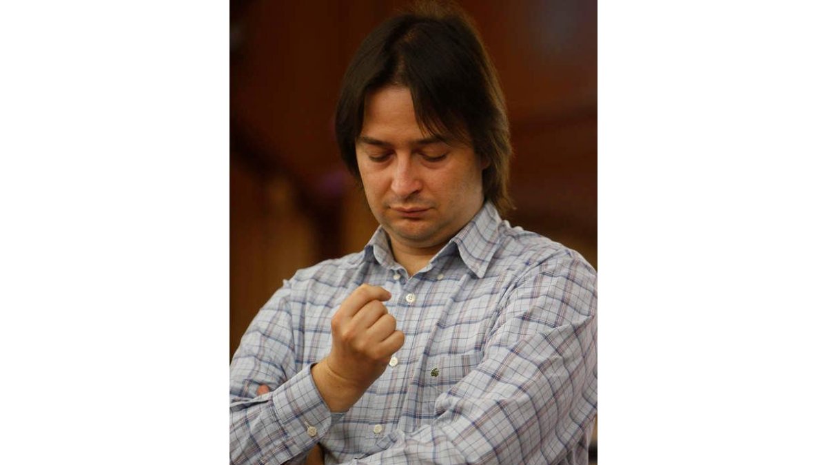 Pardo, el día que fue cesado como concejal de nuevas tecnologías, en noviembre del 2011.