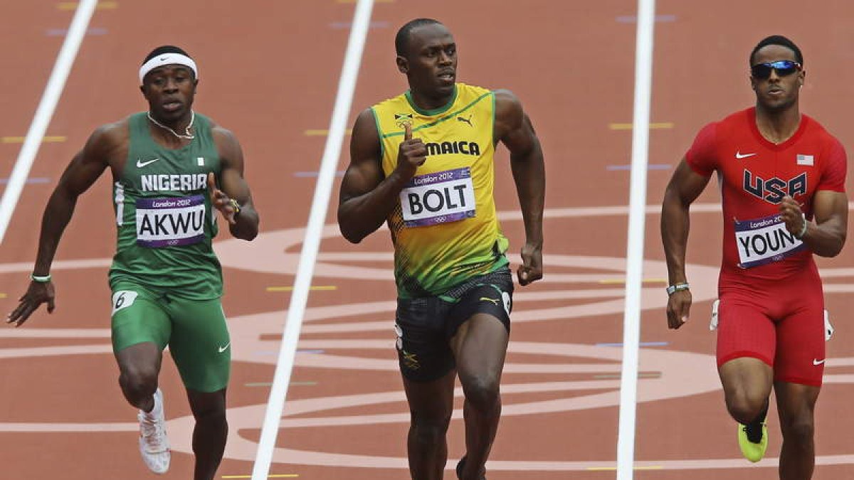 Usain Bolt firmó una serie pletórica en la que ninguno de sus rivales le hizo sombra.