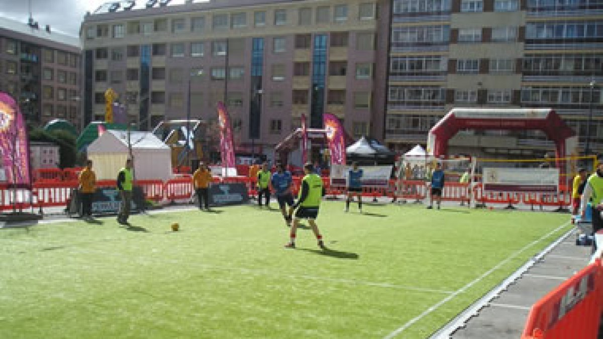 Uno de los partidos de fútbol en Mariano Andrés