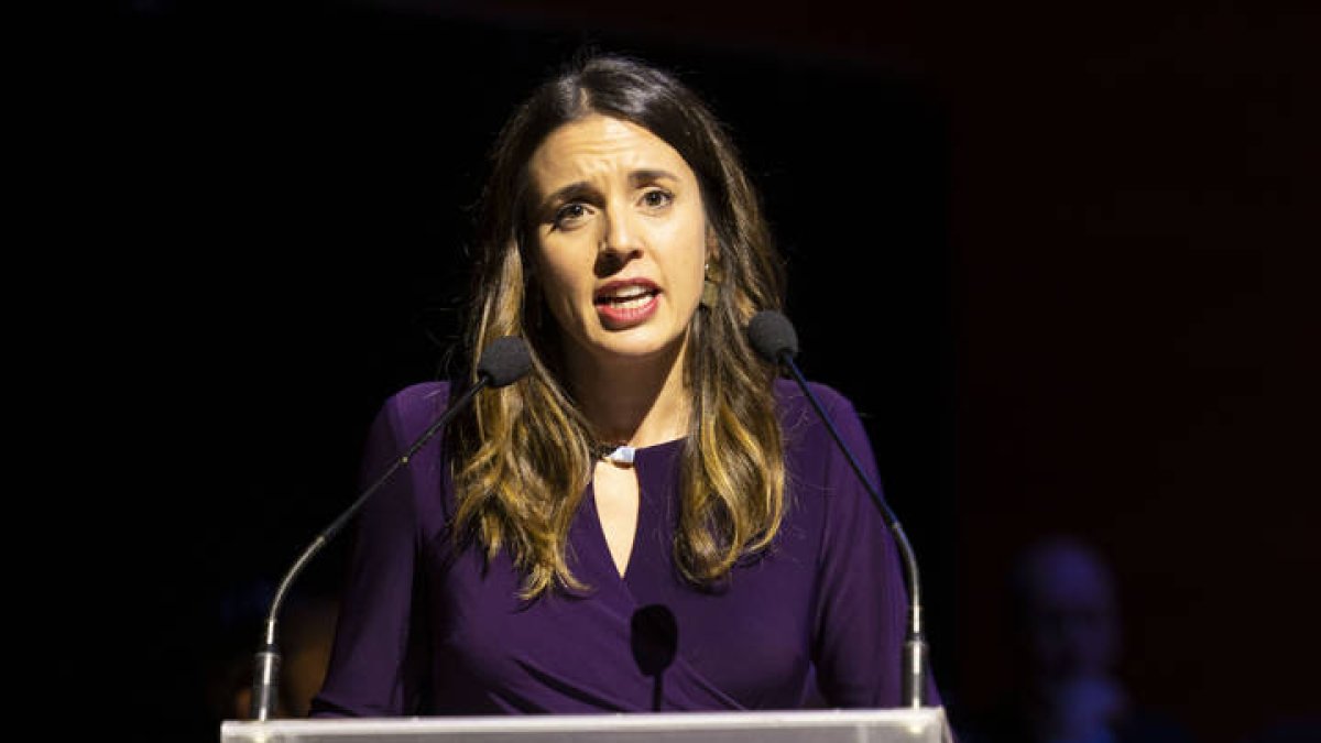 La ministra de Igualdad, Irene Montero. CATI CLADERA