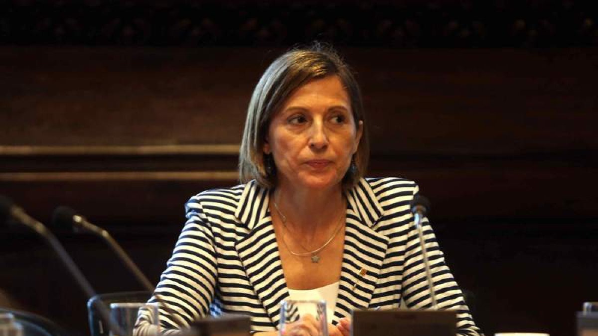 La presidenta del Parlament, Carme Forcadell. TONI ALBIR