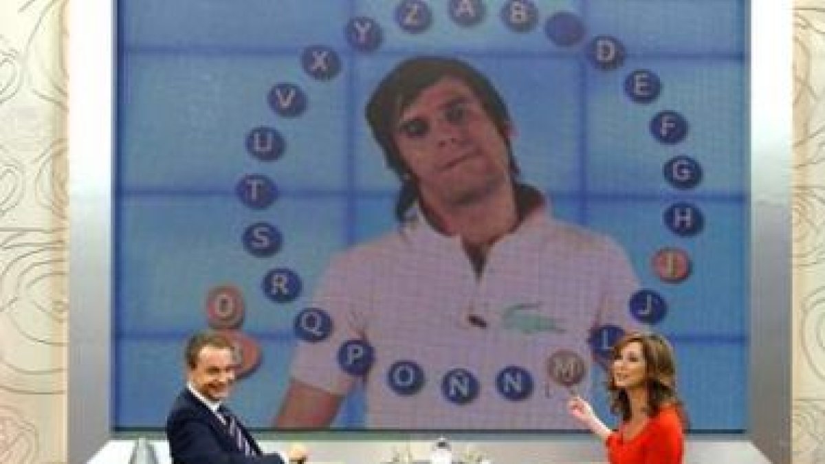 El presidente del Gobierno, José Luis Rodríguez Zapatero en el programa de Ana Rosa Quintana.
