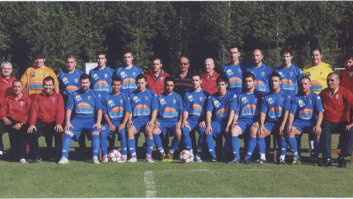 Formación del equipo de Soto de la Vega de aficionados.