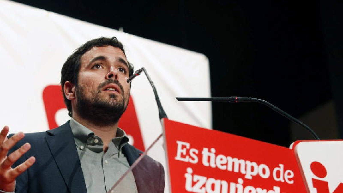 El candidato de IU a la presidencia, Alberto Garzón.