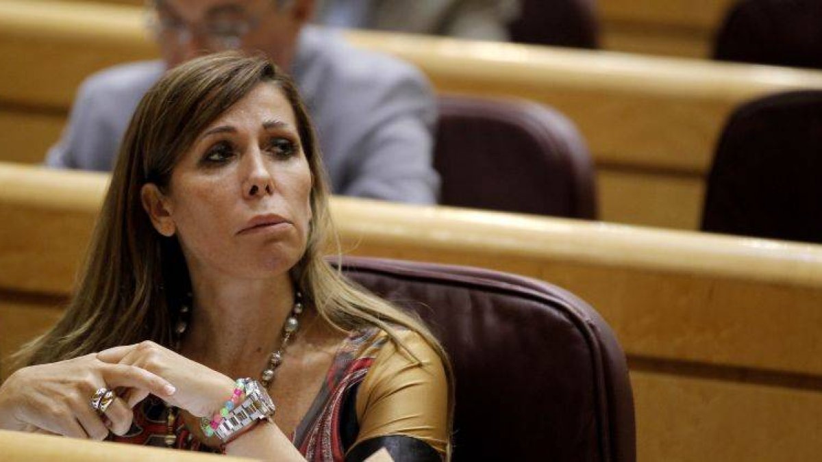 Alicia Sanchez-Camacho, durante la sesion de control al Gobierno.