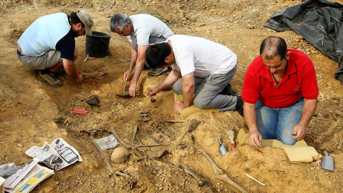 La fosa de los bañezanos, en Izagre, donde apareció el cuerpo de María Alonso.