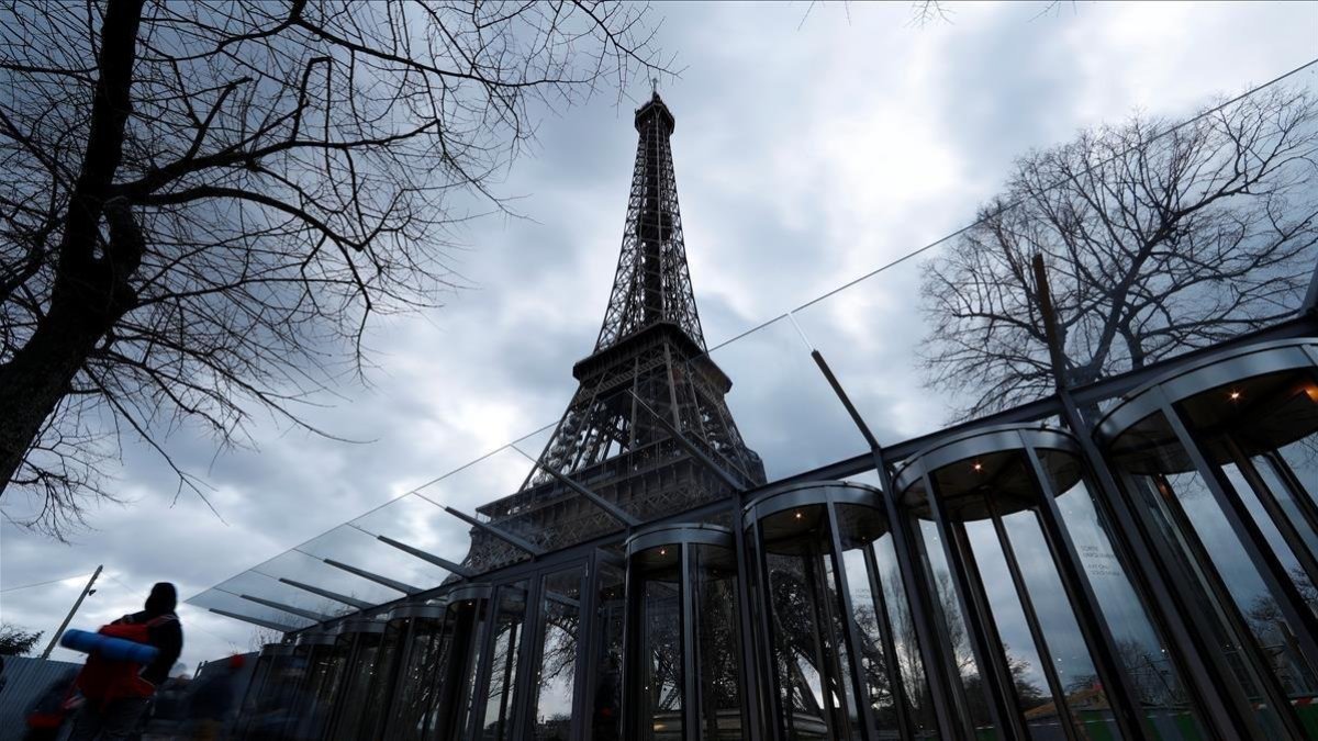Vista de la torre Eiffel del pasado 31 de marzo.