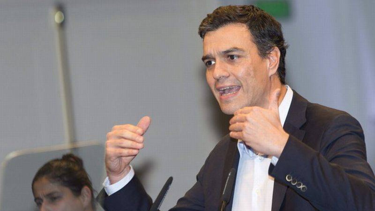 El secretario general del PSOE, Pedro Sánchez, el pasado día 19, en Palma de Mallorca.
