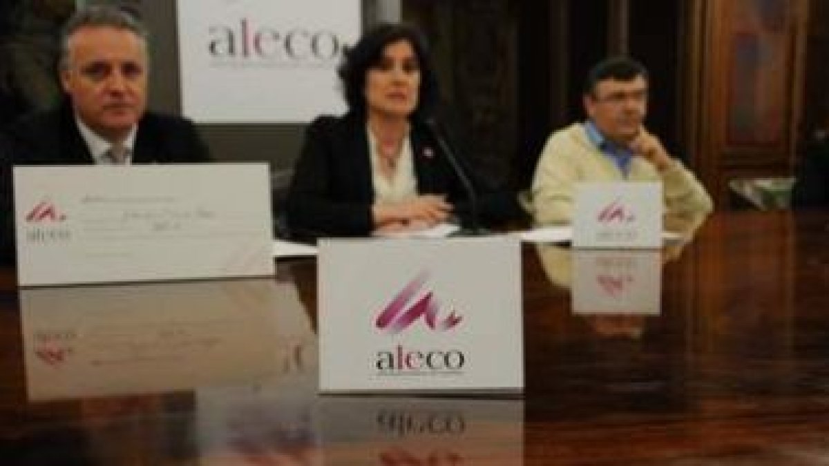 Un momento de la presentación del nuevo logotipo, ayer en el Ayuntamiento.