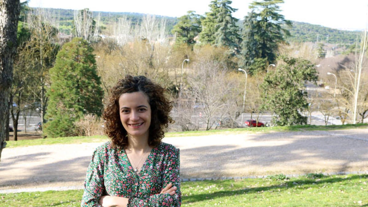 La investigadora leonesa Marta Shahbazi Alonso, durante su descanso navideño antes de volver a su laboratorio en Cambridge. BENITO ORDÓÑEZ